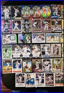100 Card Lot of New York Yakees, Rookies, 1st Bowman, Inserts, Base Cards