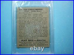 1939 Play Ball Mlb Baseball Card #111 Van Lingle Mungo Rookie Psa 8 Nm/mt'39 Gl