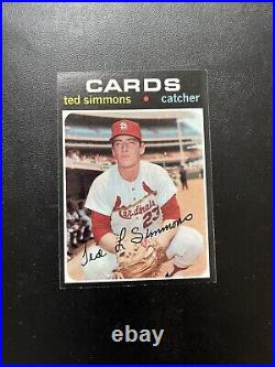 1971 TOPPS #117 TED SIMMONS HOF STL CARDS- SHARP ROOKIE? (wph)