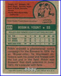 1975 Topps MLB Baseball (EXMT) #221-440 Vintage Singles (Pick Your Cards)