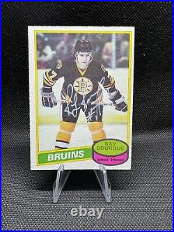1980-81 Topps Ray Bourque Rookie RC Boston Bruins Fan Fest RI IP Auto 02/17/24