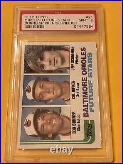 1982 Topps #21 Orioles Future Stars with Cal Ripken RC Rookie PSA 9 MINT