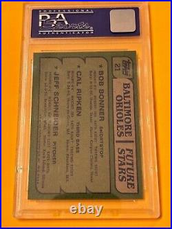 1982 Topps #21 Orioles Future Stars with Cal Ripken RC Rookie PSA 9 MINT