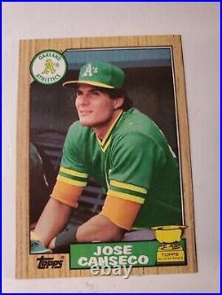 1987 Topps Baseball Card # 620 Jose Canseco, ALL-STAR ROOKIE. Multi error rare