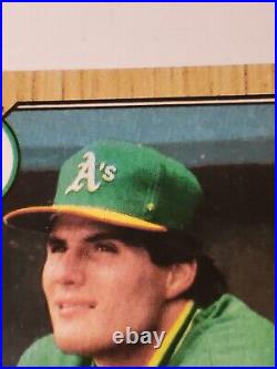 1987 Topps Jose Canseco Oakland Athletics #620 Baseball Card Error. Super Rare