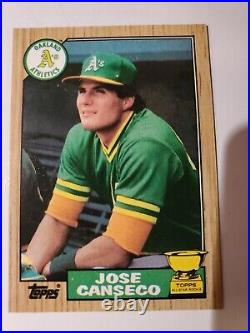 1987 Topps Jose Canseco Oakland Athletics #620 Baseball Card Error. Super Rare