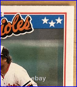 1988 Topps UK Minis American Baseball Eddie Murray Card #53 Orioles O/C & Dings