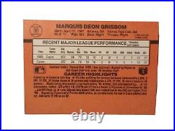 1990 Donruss #36 Marquis Grissom (RC) Multiple Errors