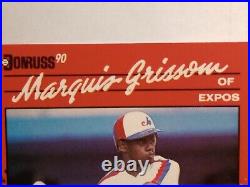 1990 Donruss #36 Marquis Grissom (RC) Multiple Errors