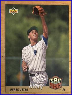 1993 Upper Deck Derek Jeter Baseball Rookie Card (RC) #449 Yankees HOF VGEX
