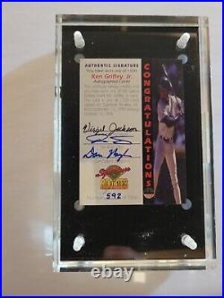 1994 Ken Griffey Jr Signatures Rookies Flip Card Auto #592/1000 ORIGINAL CASE