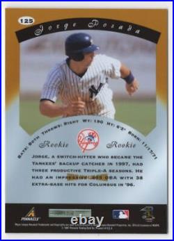 1997 Pinnacle Certified Mirror GOLD ROOKIE Jorge Posada New York Yankees #125