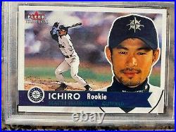 2001 Fleer Ichiro Rookie Card #452 Psa 9 Mint