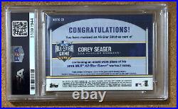 2016 Topps Chrome Update COREY SEAGER Rookie SSP All-Star Stitches Relic PSA 9