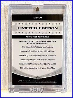 2018 Leaf Limited Edition 65/200 Shohei Ohtani Rookie