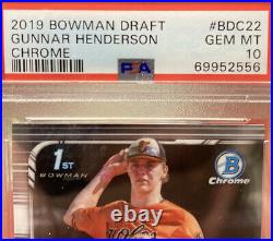 2019 Bowman Draft Chrome #BDC-22 Gunnar Henderson (RC)