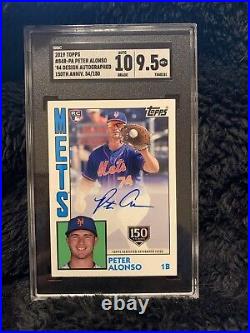 2019 Topps PETE ALONSO #84R-PA Rookie RC 1984 Auto New York Mets 054/150 Mets