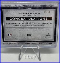 2022 Tops Museum Collection- Wander Franco Rookie Card- Dual relic Auto /50