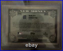 2023 Bowman Platinum Riley Green New Money Autograph #35/50 RC Auto Tigers