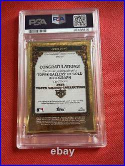 2023 Topps Gilded Collection Josh Jung Gallery of Gold Auto #/50 PSA 9 POP 4