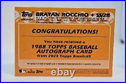 2023 Topps Update Brayan Rocchio Red RC Auto 01/25 Guardians