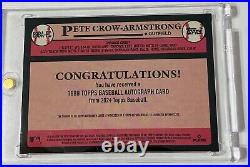 2024 Topps Series 1 Pete Crow-Armstrong 1989 Throwback Rookie Auto Cubs