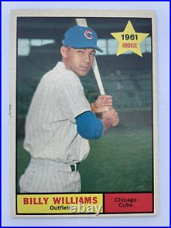 Billy Williams 1961 Topps Rookie Very Good Condition, Ungraded