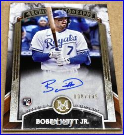 Bobby Witt Jr 2022 Topps Museum Collection Archival Autograph RC /199 On Card