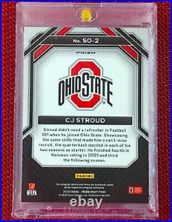CJ STROUD RED REFRACTOR Rookie Card RC Cracked Ice Rare SP Non Auto OHIO STATE