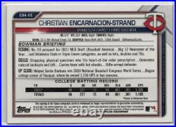 Christian Encarnacion-Strand 2021 Bowman Draft 1st Chrome Auto CDA-CE NM-MINT