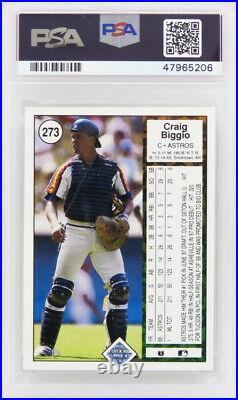 Craig Biggio Astros 1989 Upper Deck Baseball #273 RC Rookie Card PSA 10 GEM MINT