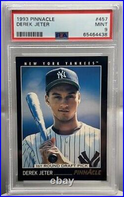 Derek Jeter RC Rookie 1993 Pinnacle #457 PSA 9 MINT NY Yankees All Time Great