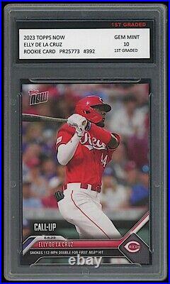 Elly De La Cruz 2023 Topps Now 1st Graded 10 (call Up) Rookie Card Rc #392 Reds