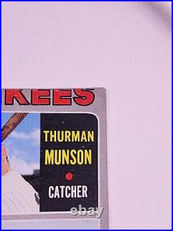 HUGE MISCUT! 1970 Rookie Stars Yankees Thurman Munson Card SHARP ONE OF A KIND
