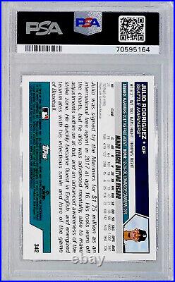 Julio Rodriguez Rookie Signing Non Auto Rc Mariners ROY PSA 10
