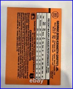 KEN GRIFFEY JR 1990 Donruss Baseball card #365 multiple Error card rare