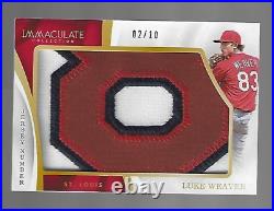 Luke Weaver 2017 Immaculate Collection Jumbo Materials Jersey Number 2/10