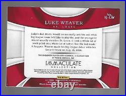 Luke Weaver 2017 Immaculate Collection Jumbo Materials Jersey Number 2/10