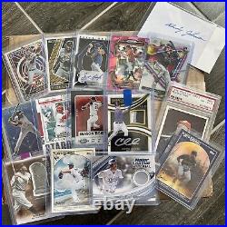 MLB 50 Card Lots, Autos, RPA, Graded, Numbered, Old School, New, No Garbage Card