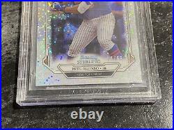 Pete Alonso Rookie Card RC BGS 9 speckled refractor Bowman Sterling /99 POP 3