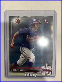 Ronald Acuna 12 Card Rookie And Prospect Baseball Card Lot