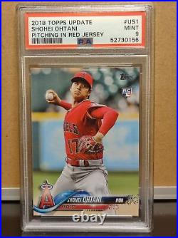 SHOHEI OHTANI 2018 Topps UPDATE PITCHING IN RED JERSEY