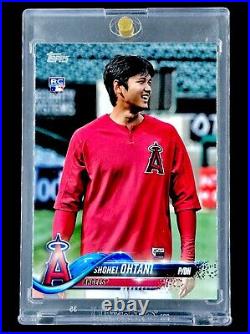 SHOHEI OHTANI VARIATION SP ROOKIE 2018 Topps Update #US1 Warm Up Shirt RC Card
