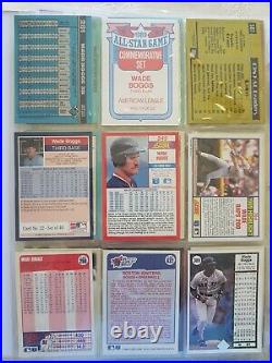Wade Boggs 2 (TWO)Rookie Cards PSA 8 and 2nd Mint plus 101 dif FREE Boggs Cards